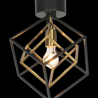 CUBES ceiling lamp black/matt brass