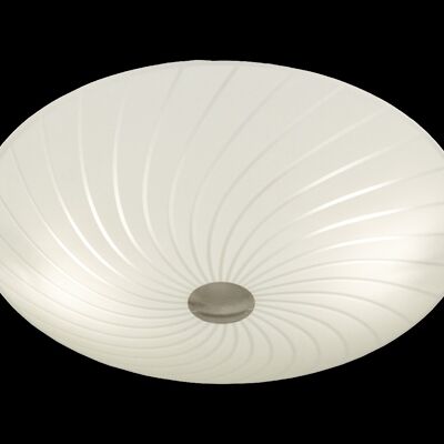 CYKLON ceiling lamp 34 cm, white/steel