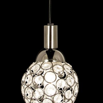 JULIETTA pendant bathroom, chrome/clear