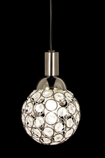 JULIETTA pendentif salle de bain, chrome / clair