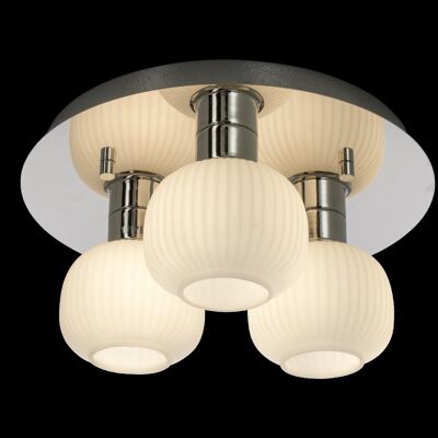 MESSINA ceiling lamp chrome/white