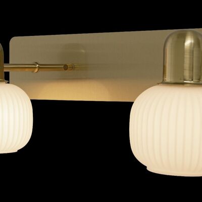 MESSINA wall lamp 2-light, matt brass