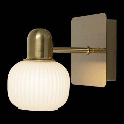 MESSINA wall lamp bathroom 1-light, matt brass