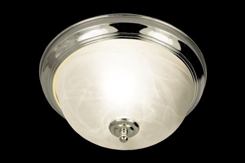 NAPOLI ceiling lamp bathroom, chrome/white