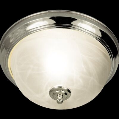 NAPOLI ceiling lamp bathroom, chrome/white