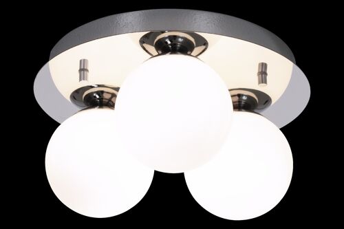 NICOSIA ceiling lamp 3-light bathroom, chrome