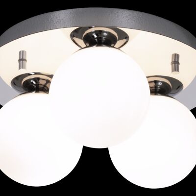 NICOSIA ceiling lamp 3-light bathroom, chrome