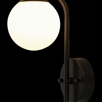 NICOSIA wall lamp, bathroom, black