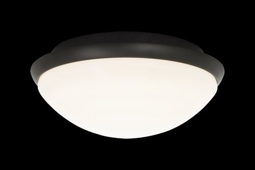 SIRACUSA ceiling lamp bathroom, black