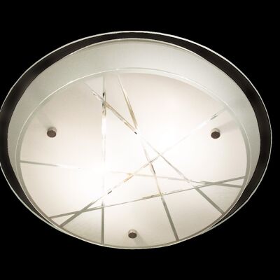 LINJE ceiling lamp 33 cm, white/grey