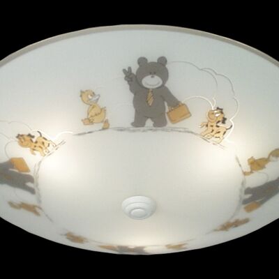 TEDDY ceiling lamp 42 cm, white dekor
