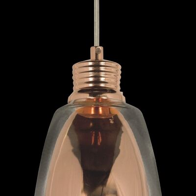 BAY ceiling lamp copper/clear