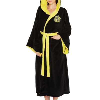 Harry Potter Hufflepuff Ladies Fleece Bathrobe