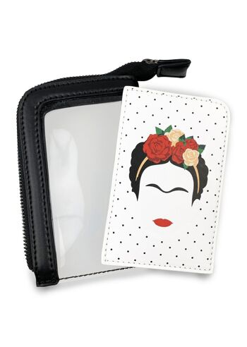 Porte-cartes minimaliste Frida Kahlo 3