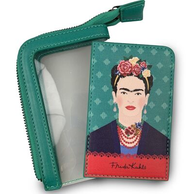 Porte-cartes Vogue vert Frida Kahlo
