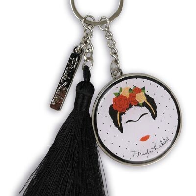 Frida Kahlo Minimalist Disc keyring