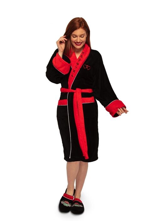 Friends Central Perk Ladies Robe Black