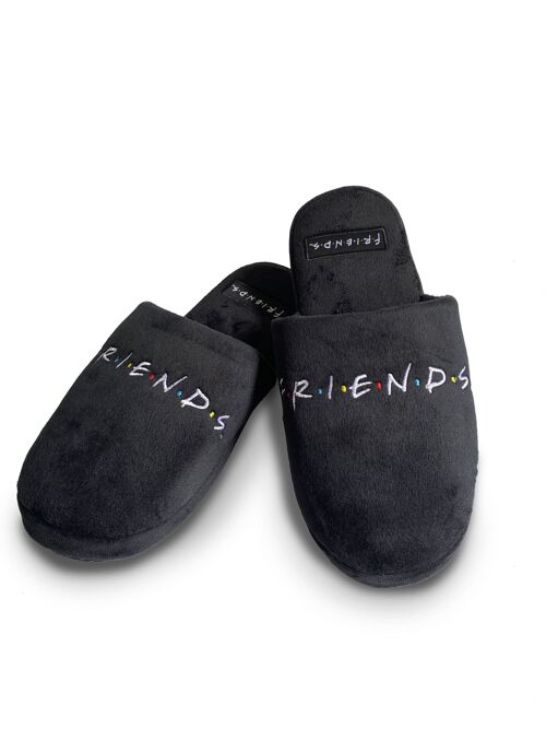 Friends Logo Black Mule slipper