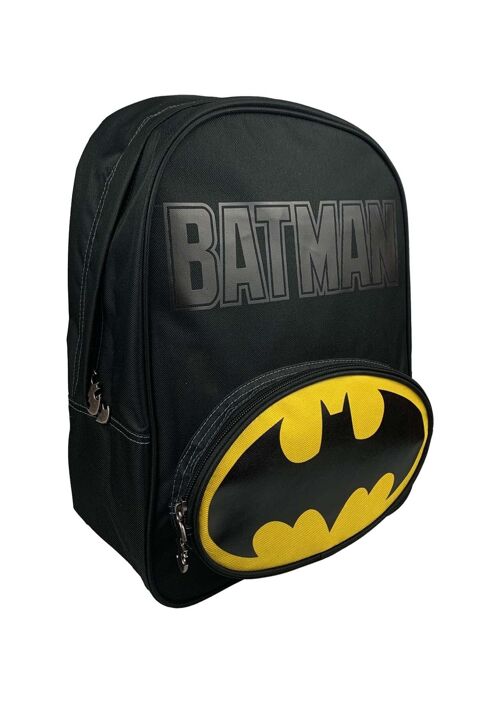 Batman Backpack with oval front zip pocket