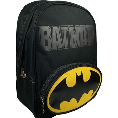 Batman Backpack with oval front zip pocket