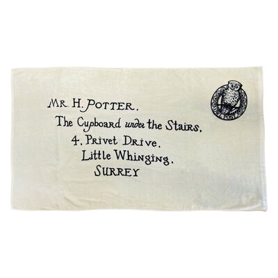 Harry Potter Letter of Acceptance Towel (front with stamp) 75 x 150cm