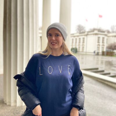 LOVE ME - Sweater navy blue