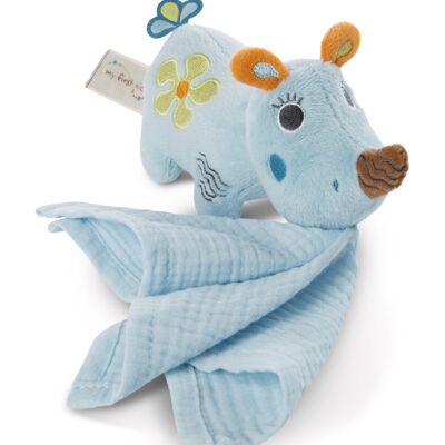 Cuddly toy rhino Manuffi 3D 13cm with cheesecloth