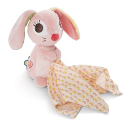 Peluche coniglio Hopsali 3D 13cm con garza