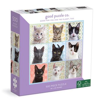 500 stuks puzzel/kattenportretten 1