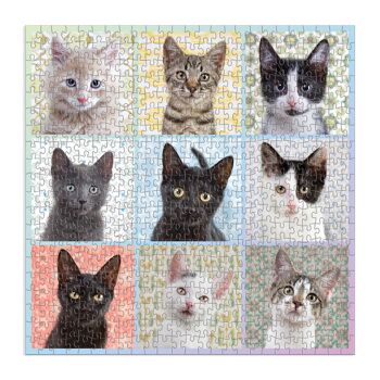 500 stuks puzzel/kattenportretten 2