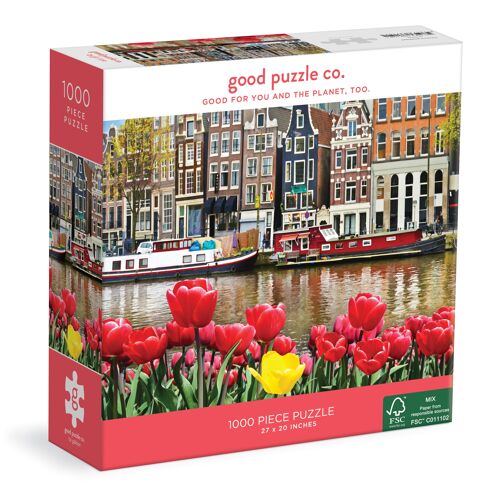 1000 stukjes Puzzel/Bloemen In Amsterdam