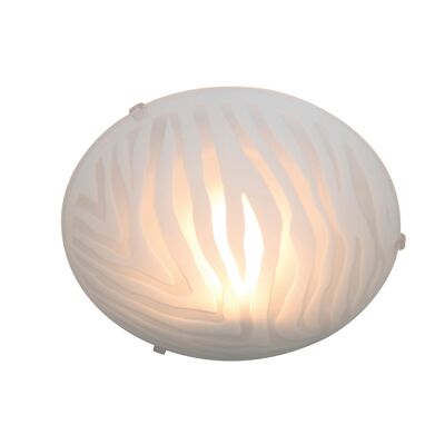 Glass ceiling light "Mezzo" d:30cm