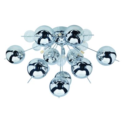 Ceiling light "Explosion" d: 57cm chrome