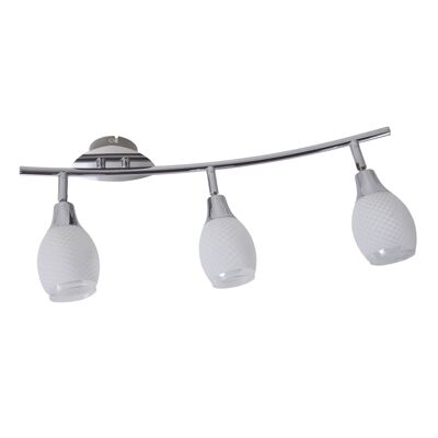 Binario da parete e soffitto 3 LED "Roma"