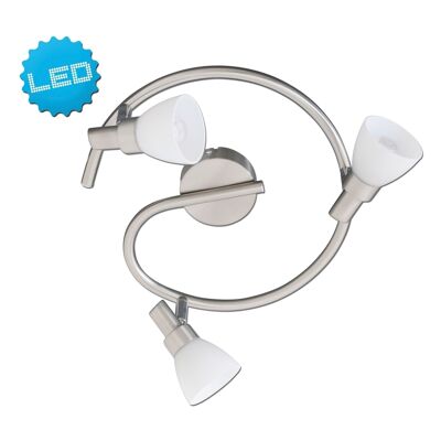 3 LED wall u. Ceiling spotlight "Feltre" d:28cm