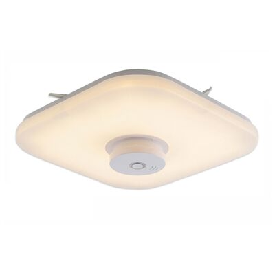 LED ceiling light "Naples" with smoke detector