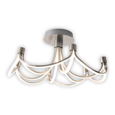 LED ceiling light "Festos" d: 60cm nickel matt