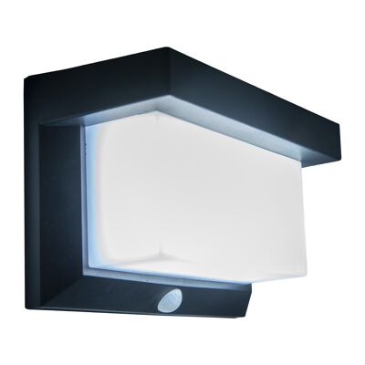 LED solar outdoor wall light with motion detector