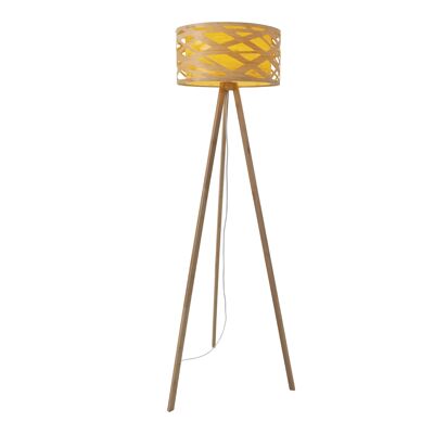 Floor lamp with bamboo h: 148cm, "Finja"