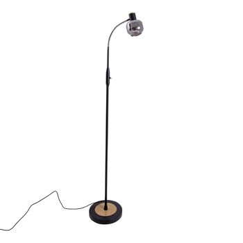 Lampadaire en verre h: 148cm "Fumoso" 2