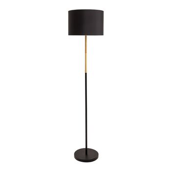 Lampadaire textile "Tessile" h: 150cm noir 1