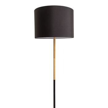 Lampadaire textile "Tessile" h: 150cm noir 3