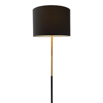 Lampadaire textile "Tessile" h: 150cm noir 4