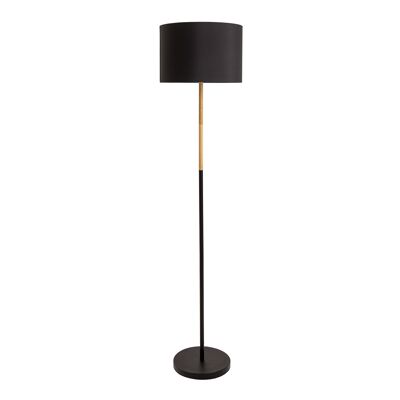 Lámpara de pie textil "Tessile" h: 150cm negro