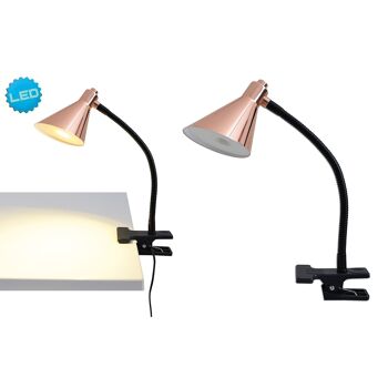 Lampe de table à pince LED "Cuivre" 2