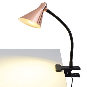 Lampe de table à pince LED "Cuivre" 3