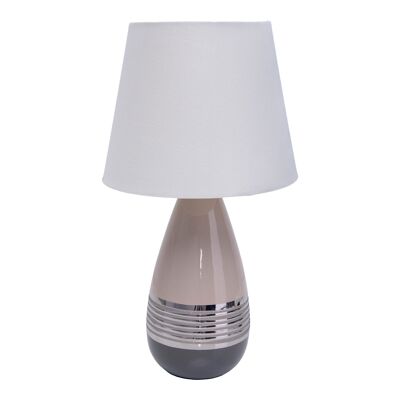Lámpara de mesa de cerámica "Carrara" h: 38cm