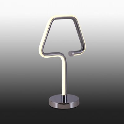 LED table lamp "Loop Line" h: 30cm chrome