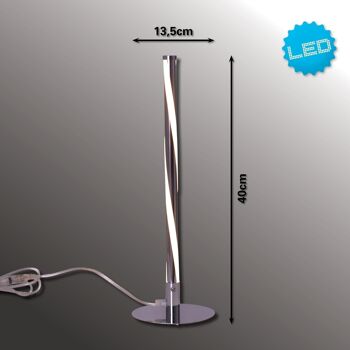 Lampe à poser LED h: 40cm "Twist" 3