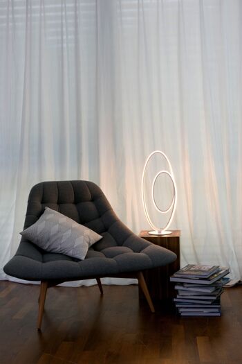 Lampe à poser LED h:60cm blanche "Odrive" 3